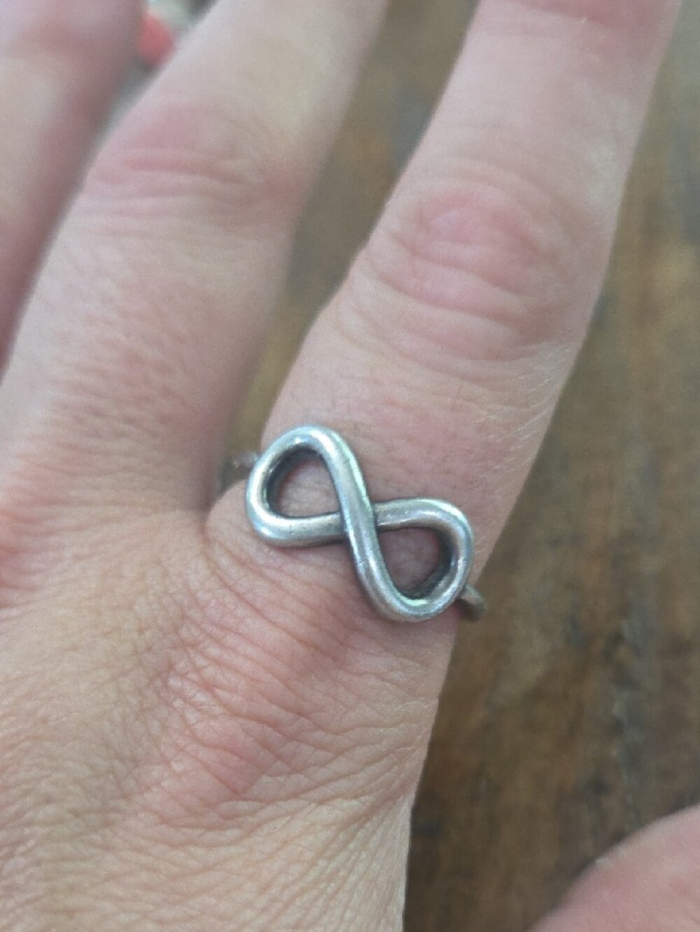 Infinity Loop Sterling Silver Ring - Picture 2 of 2